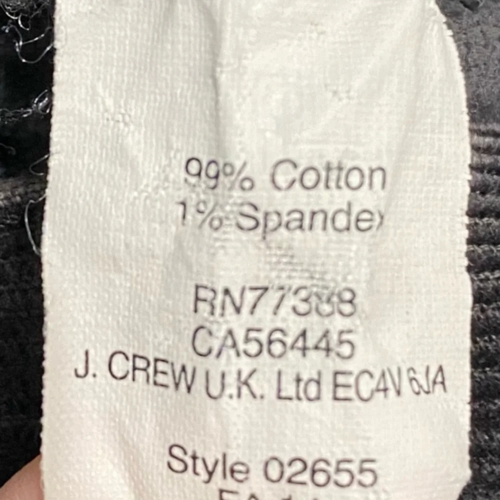 J. Crew Gray Corduroy Stretch Jeans Size 24 - Picture 5 of 6